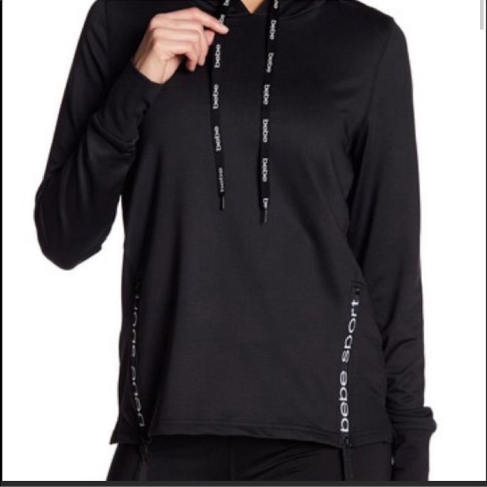 Bebe Sport Hoodie Black Side zip